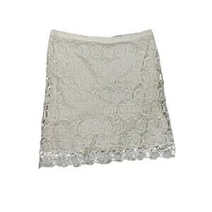 Cremieux Lace Pencil Skirt